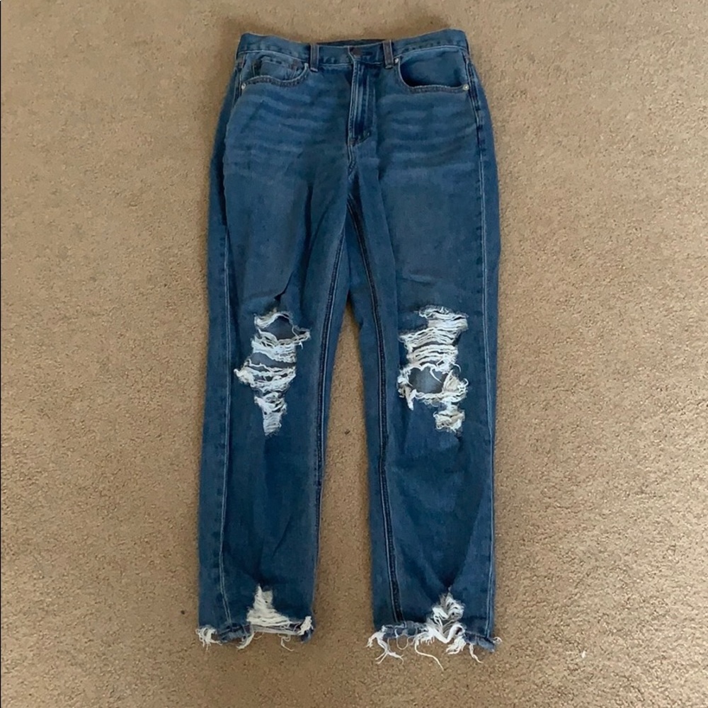american eagle mom jeans